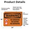 Signmission No Smoking No Eating No Drinking OSHA Warning Sign, Vinyl Decal, 24in W x 18in L, 2PK OS-2PACK-WS-D-1824-L-12712 - alternate 2